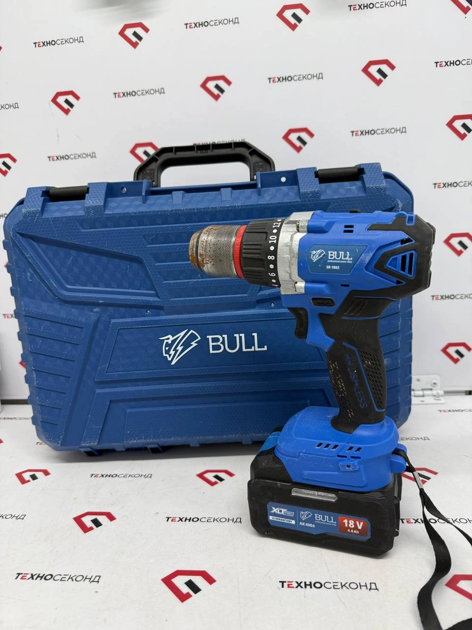 Дрель-шуруповерт Bull SR 1802 (с 2-мя АКБ, кейс)