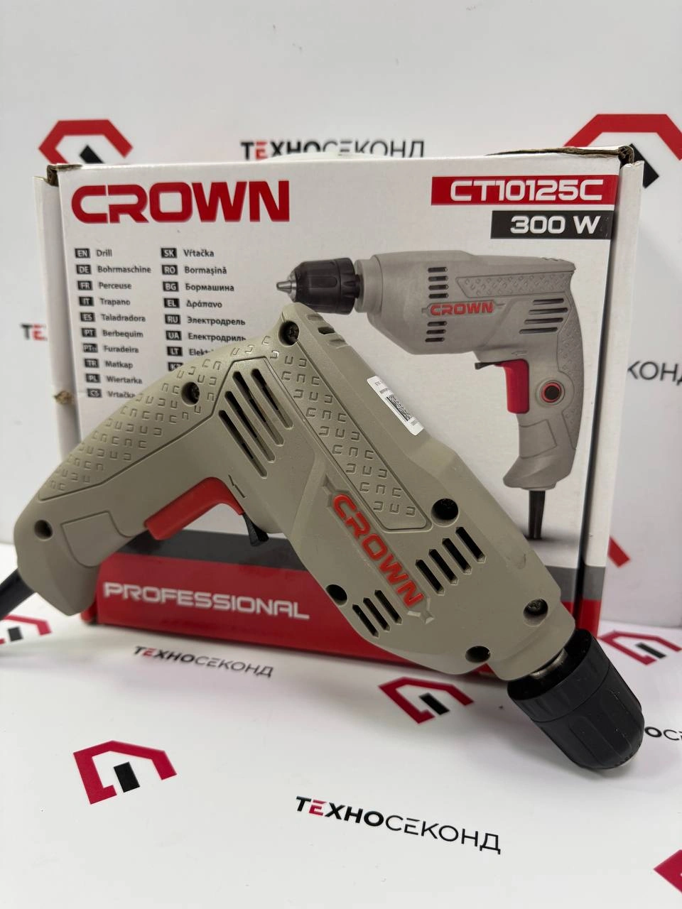 Безударная дрель Crown CT10125C 420091