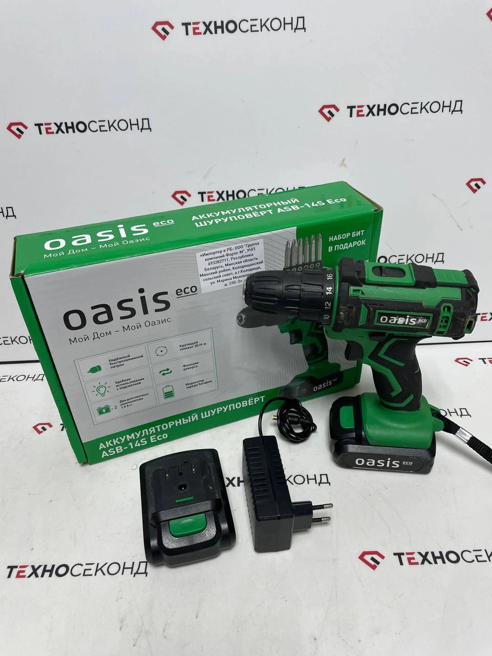 Дрель-шуруповерт Oasis ASB-14S Eco J 