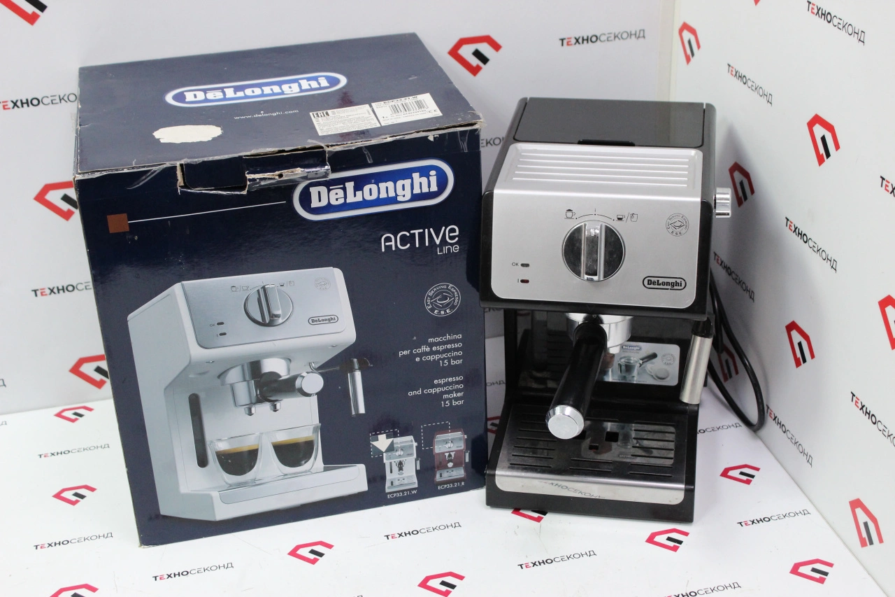 Рожковая кофеварка DeLonghi Active Line ECP 33.21.BK