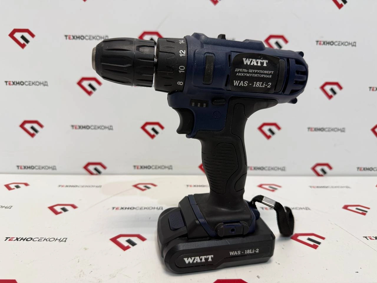Дрель-шуруповерт WATT WAS-18 Li-2 1.018.031.02