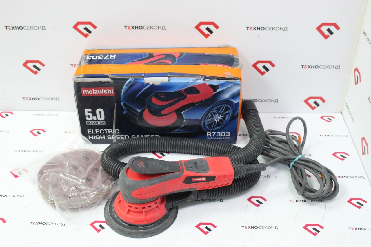 Орбитальная бесщеточная шлифмашина Meizuishi R7303 эксцентриковая, ход 5.0 мм