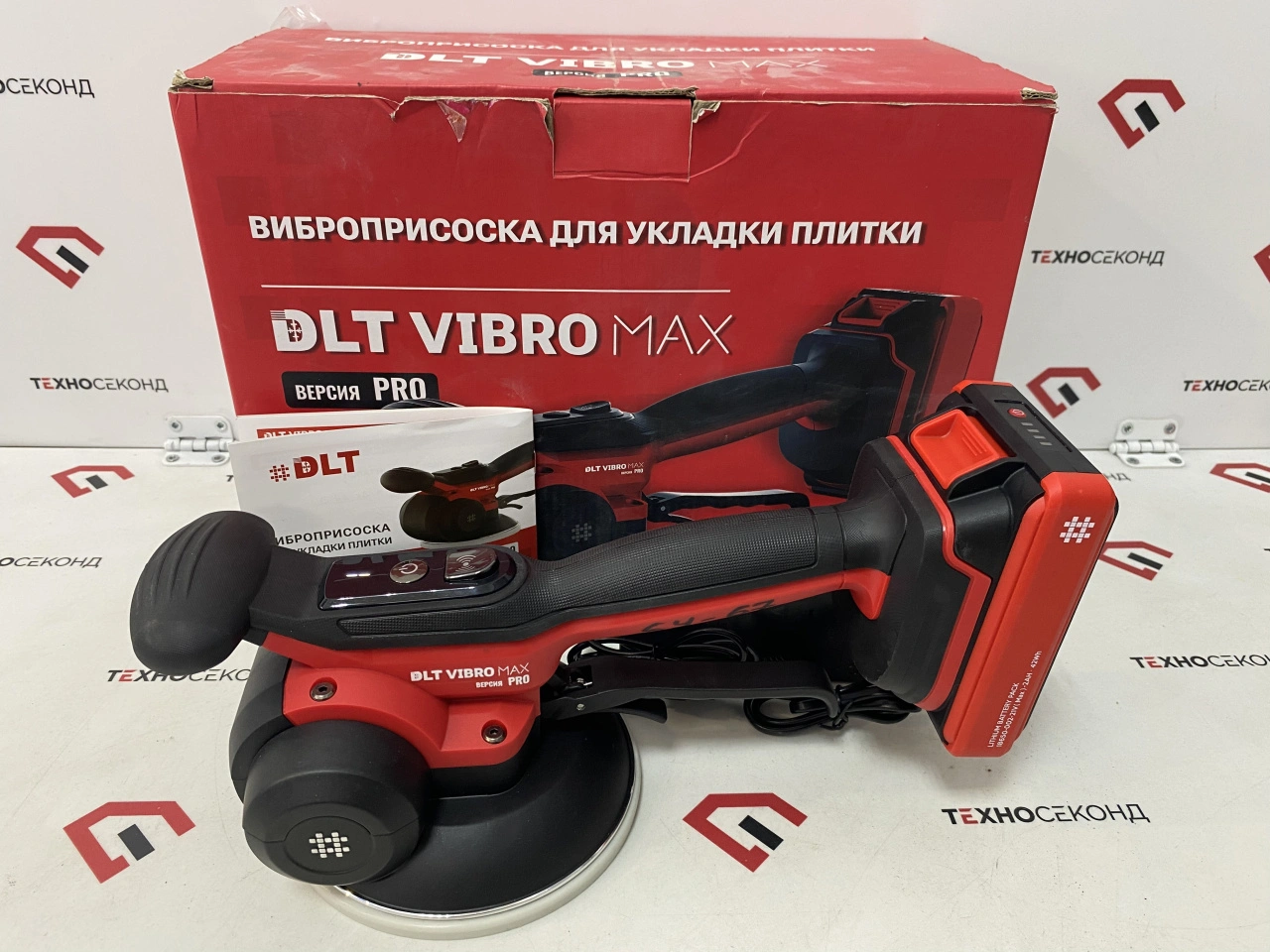 Виброприсоска для укладки плитки DLT VIBRO MAX Версия PRO