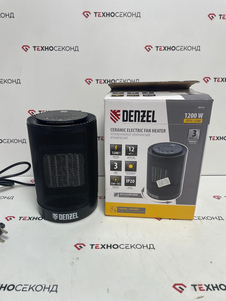 Тепловентилятор Denzel DTFC-1200