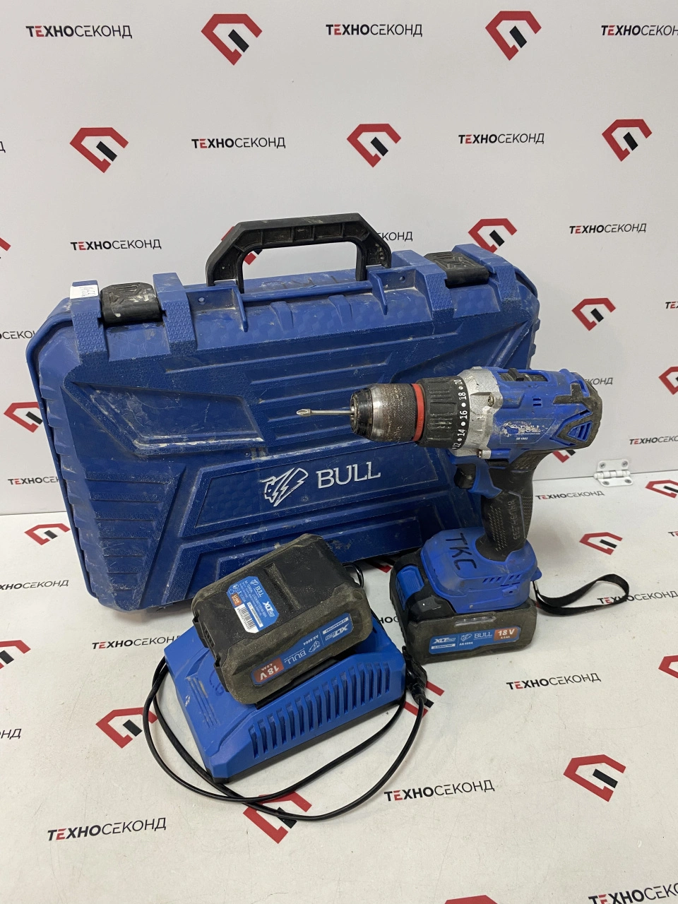 Дрель-шуруповерт Bull SR 1802 (с 2-мя АКБ)