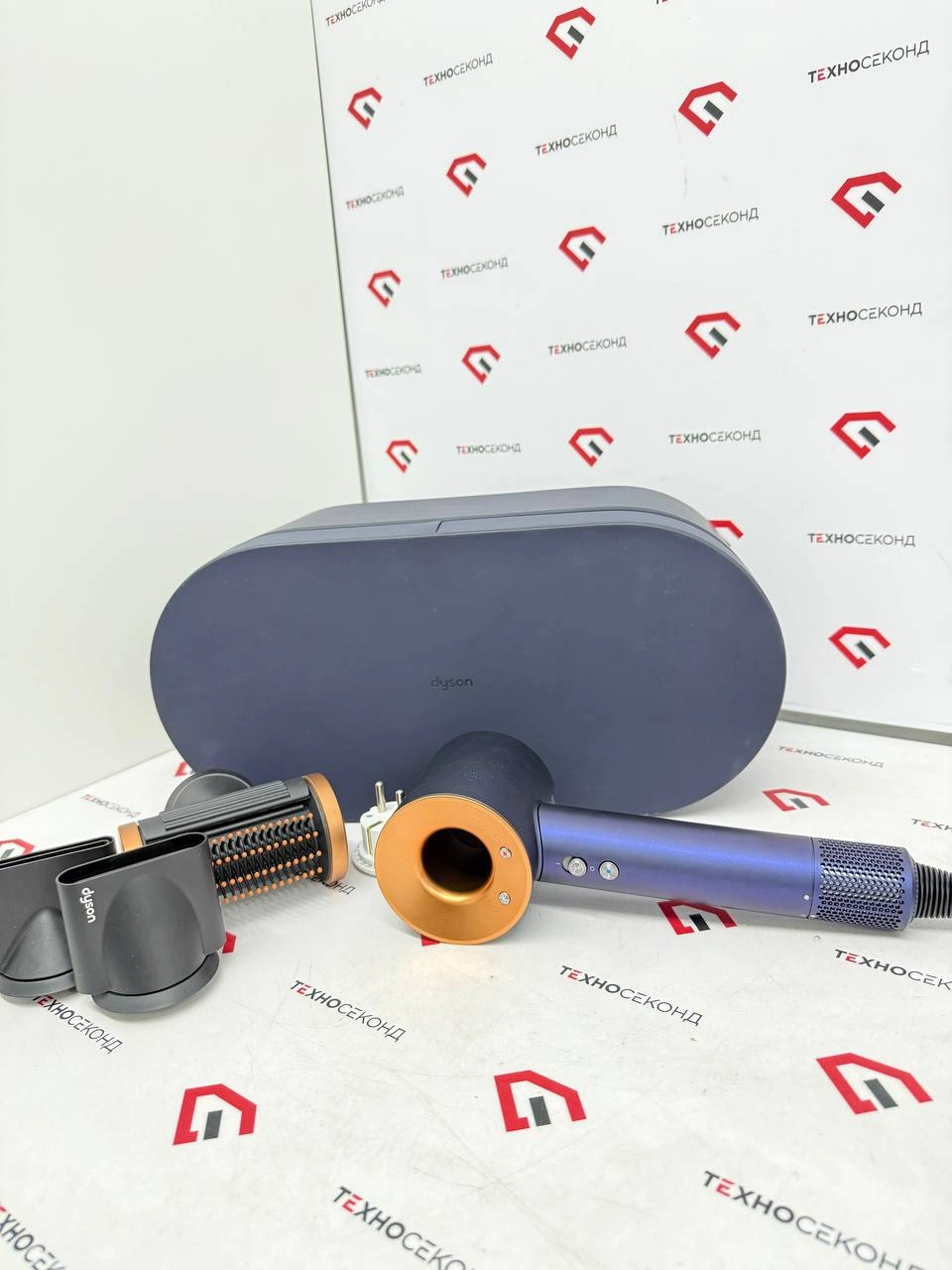 Фен Dyson HD15 Supersonic (с переходником на евровилку, берлинская лазурь/медный)
