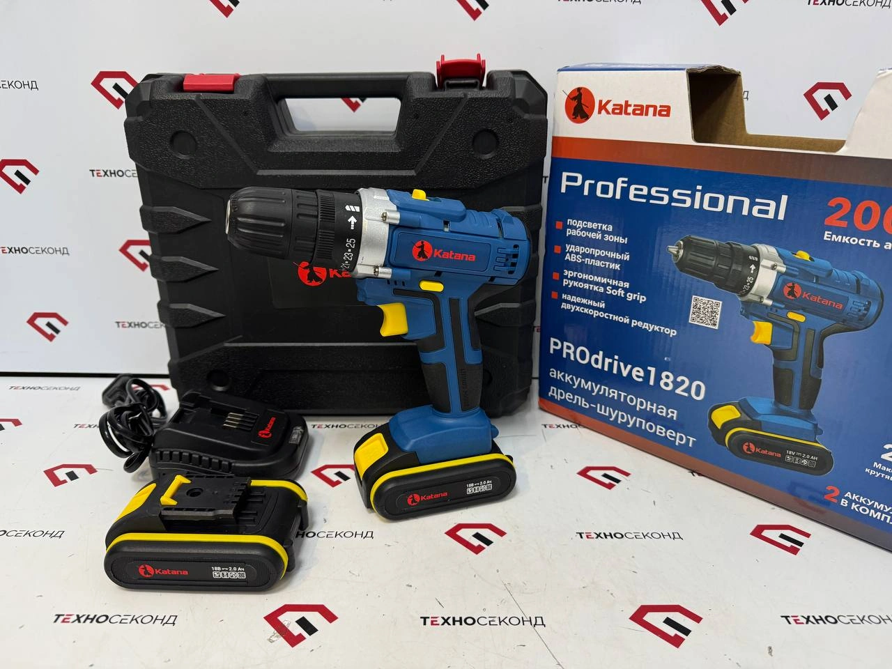 Дрель-шуруповерт аккумуляторная KATANA PROdrive 1820