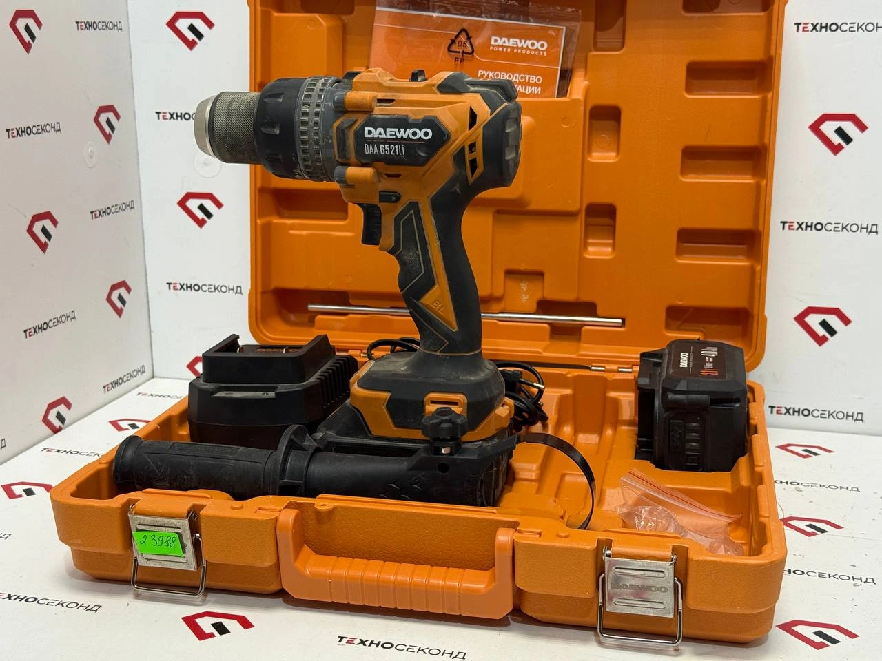 Ударная дрель-шуруповерт Daewoo Power DAA 6521Li Set