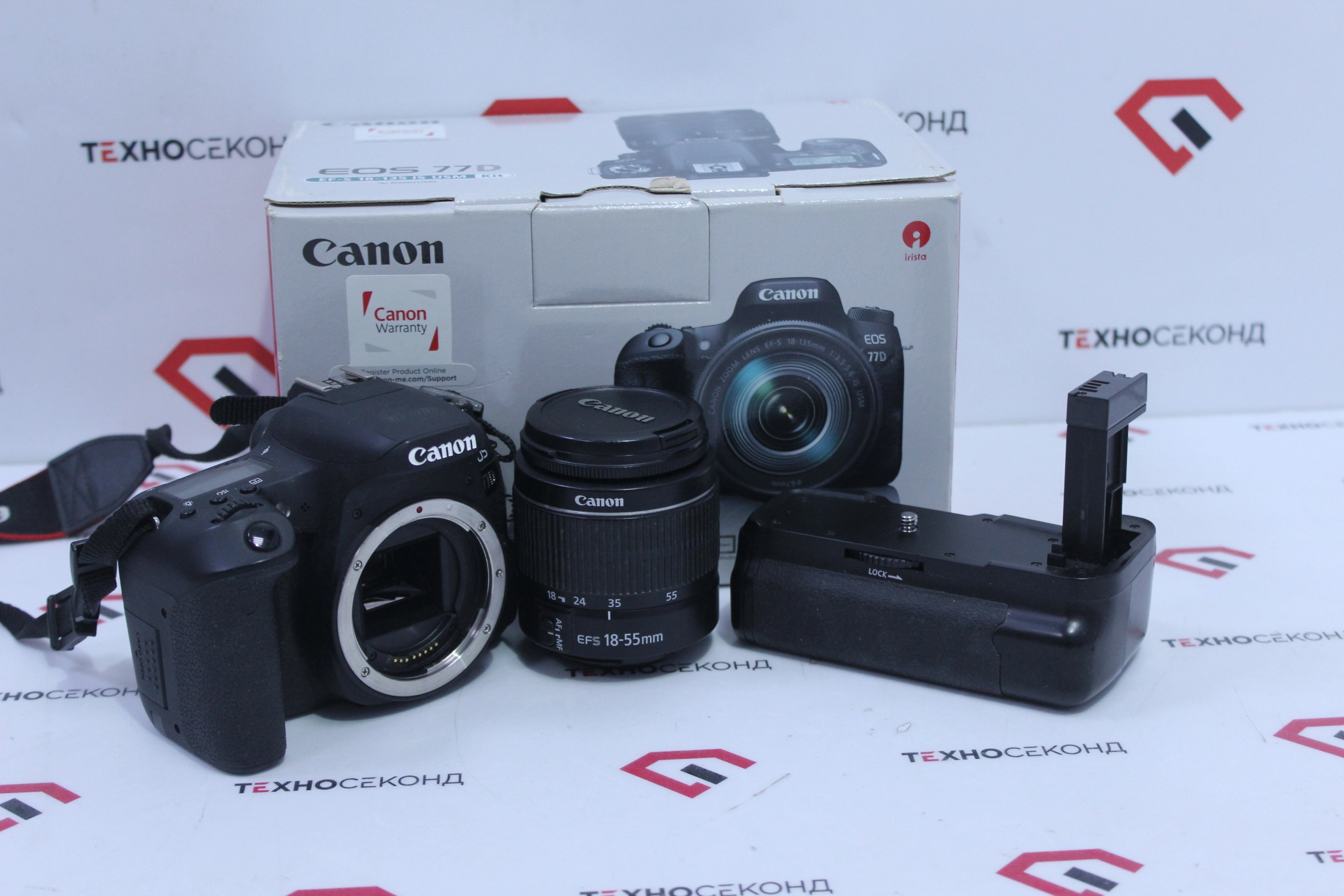 Зеркальный фотоаппарат Canon EOS 77D Kit 18-55mm IS STM