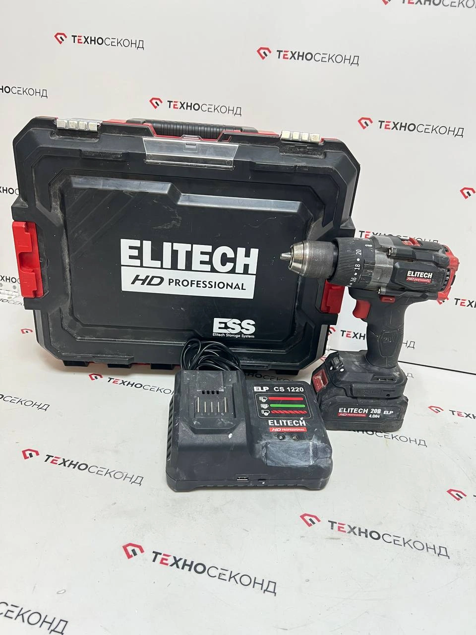 Ударная дрель-шуруповерт ELITECH CD 20BL2 E2201.042.01