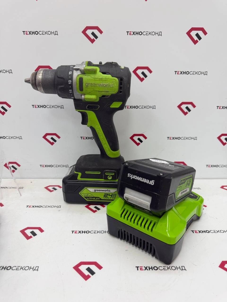 Дрель-шуруповерт Greenworks GD24DD90 3707507CUD 